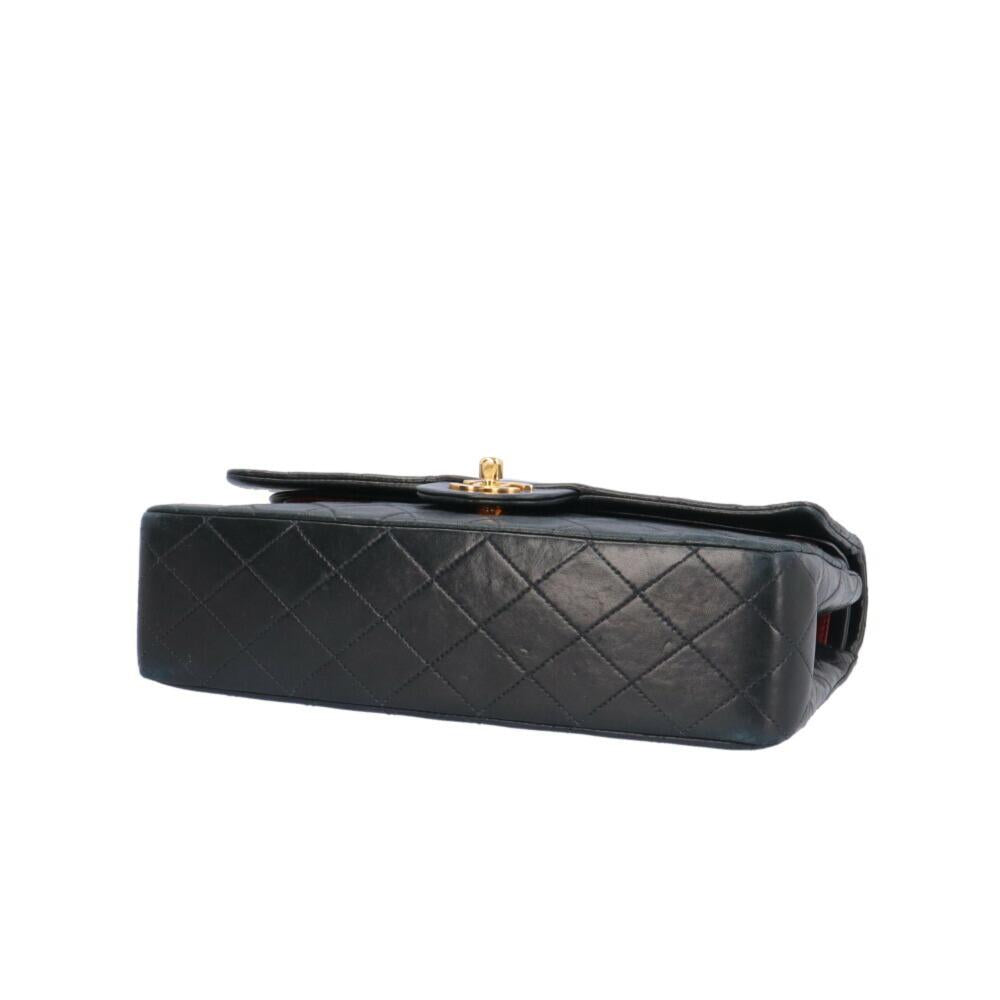Black Fabric Chanel Flap Bag