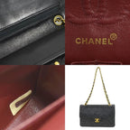 Black Fabric Chanel Flap Bag