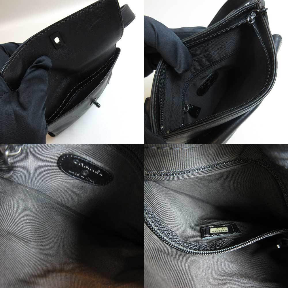 Black Fabric Chanel Belt Bag