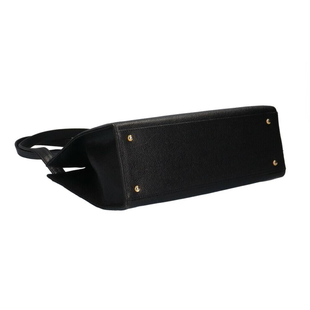 Black Fabric Chanel Shoulder Bag