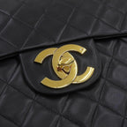 Black Fabric Chanel Shoulder Bag