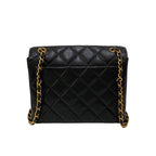 Black Fabric Chanel Shoulder Bag