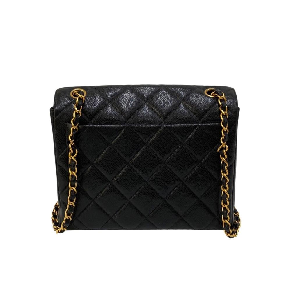 Black Fabric Chanel Shoulder Bag