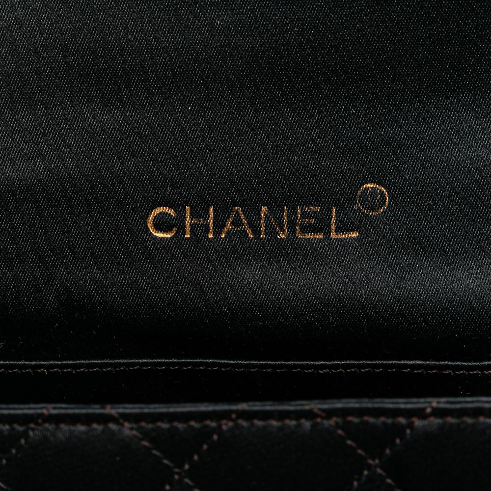 Black Fabric Chanel Flap Bag