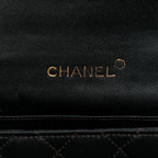 Black Fabric Chanel Flap Bag