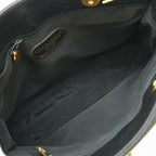 Black Fabric Chanel Shoulder Bag