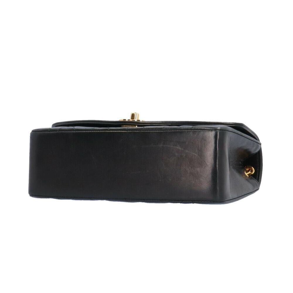Black Fabric Chanel Shoulder Bag