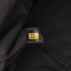 Black Fabric Chanel Flap Bag