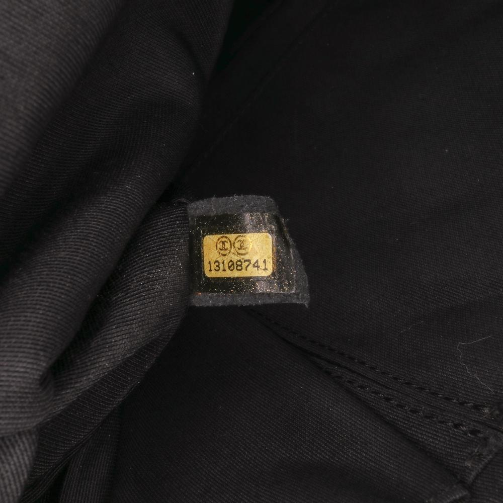 Black Fabric Chanel Flap Bag