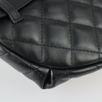 Black Fabric Chanel Belt Bag