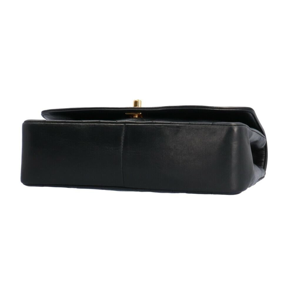 Black Fabric Chanel Shoulder Bag