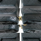 Black Fabric Chanel Flap Bag