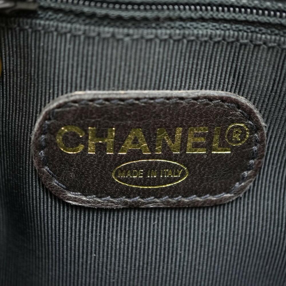 Black Fabric Chanel Shoulder Bag