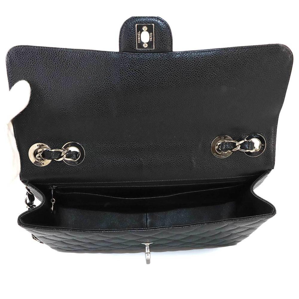 Black Fabric Chanel Shoulder Bag