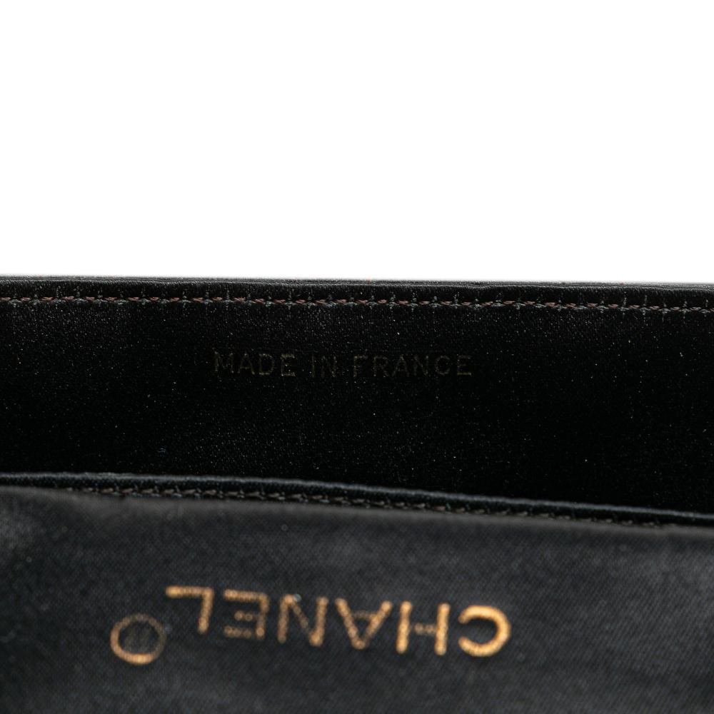 Black Fabric Chanel Flap Bag