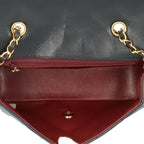 Black Fabric Chanel Shoulder Bag