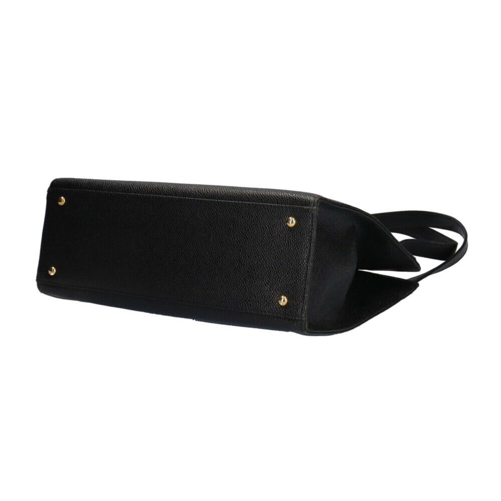 Black Fabric Chanel Shoulder Bag