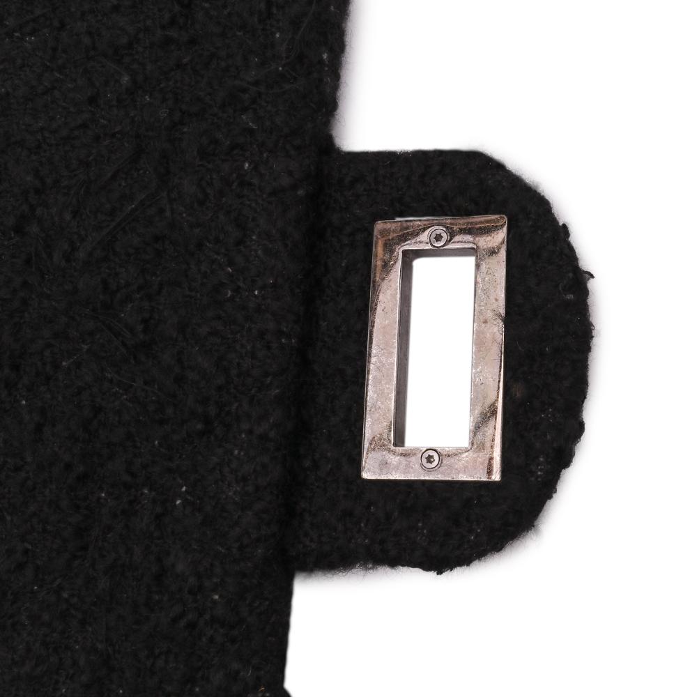 Black Fabric Chanel Flap Bag