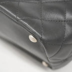 Black Fabric Chanel Shoulder Bag