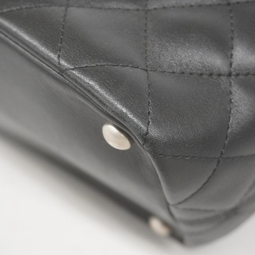 Black Fabric Chanel Shoulder Bag
