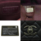 Black Fabric Chanel Shoulder Bag