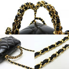 Black Fabric Chanel Flap Bag