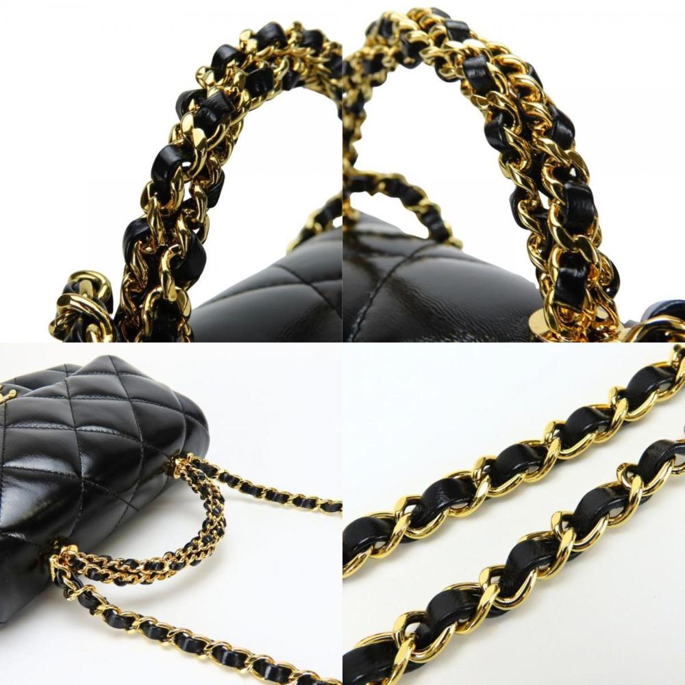 Black Fabric Chanel Flap Bag