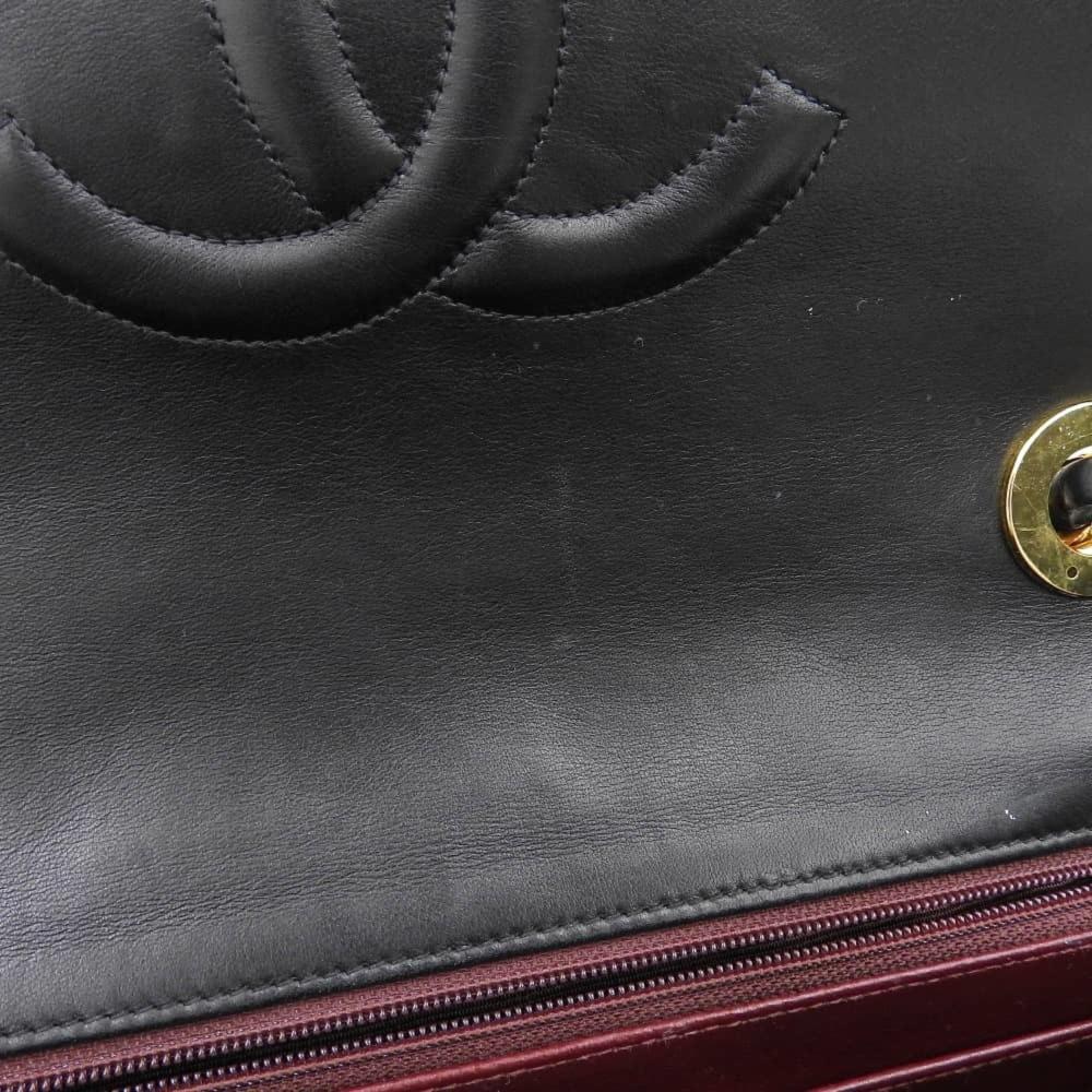 Black Fabric Chanel Shoulder Bag