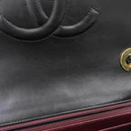 Black Fabric Chanel Shoulder Bag