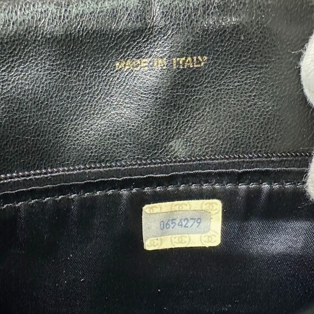 Black Fabric Chanel Travel Bag