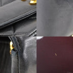 Black Fabric Chanel Shoulder Bag