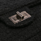 Black Fabric Chanel Flap Bag