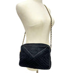 Black Fabric Chanel Travel Bag