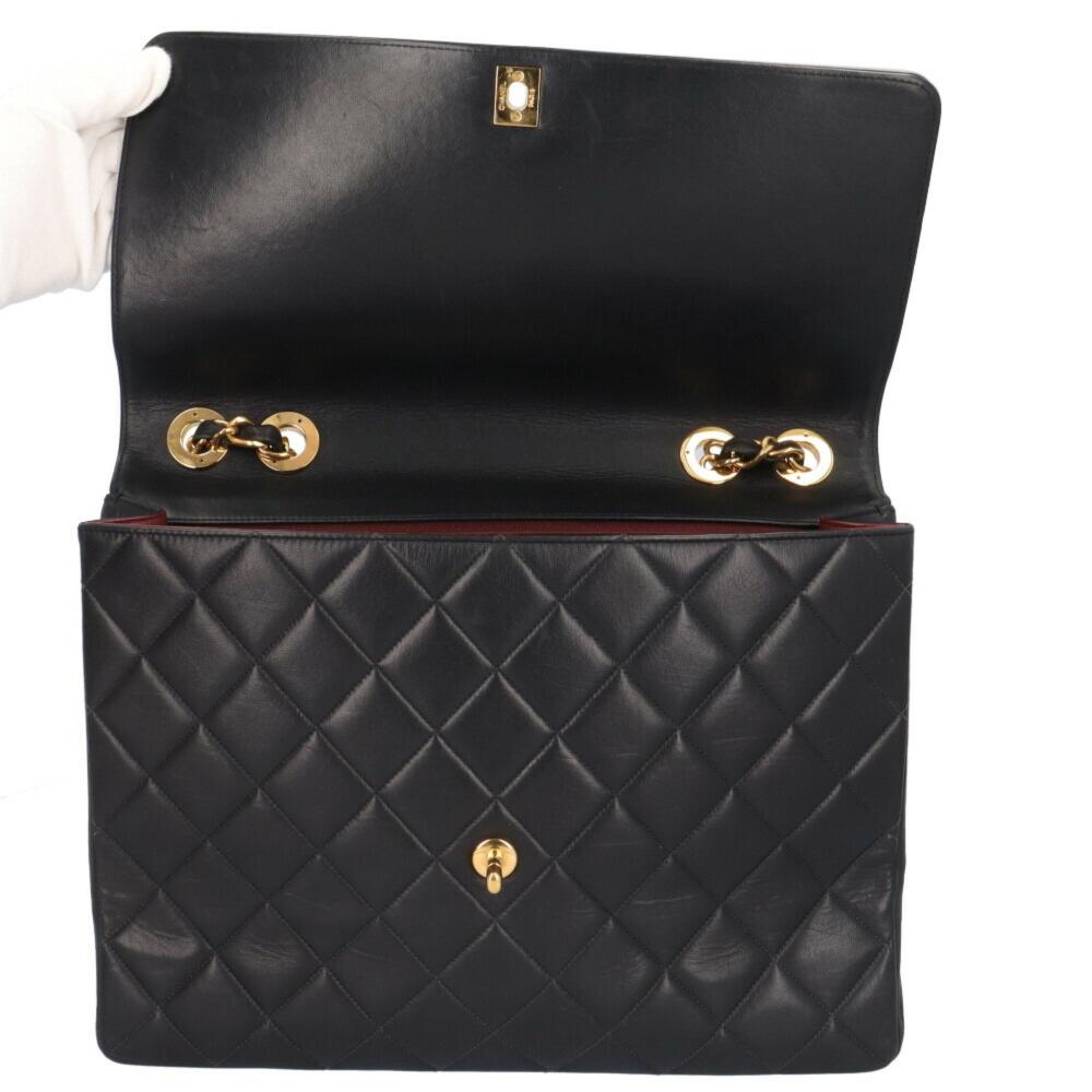 Black Fabric Chanel Shoulder Bag