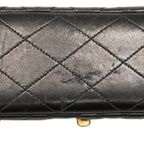 Black Fabric Chanel Flap Bag