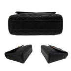 Black Fabric Chanel Shoulder Bag