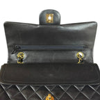 Black Fabric Chanel Flap Bag