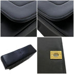 Black Fabric Chanel Flap Bag