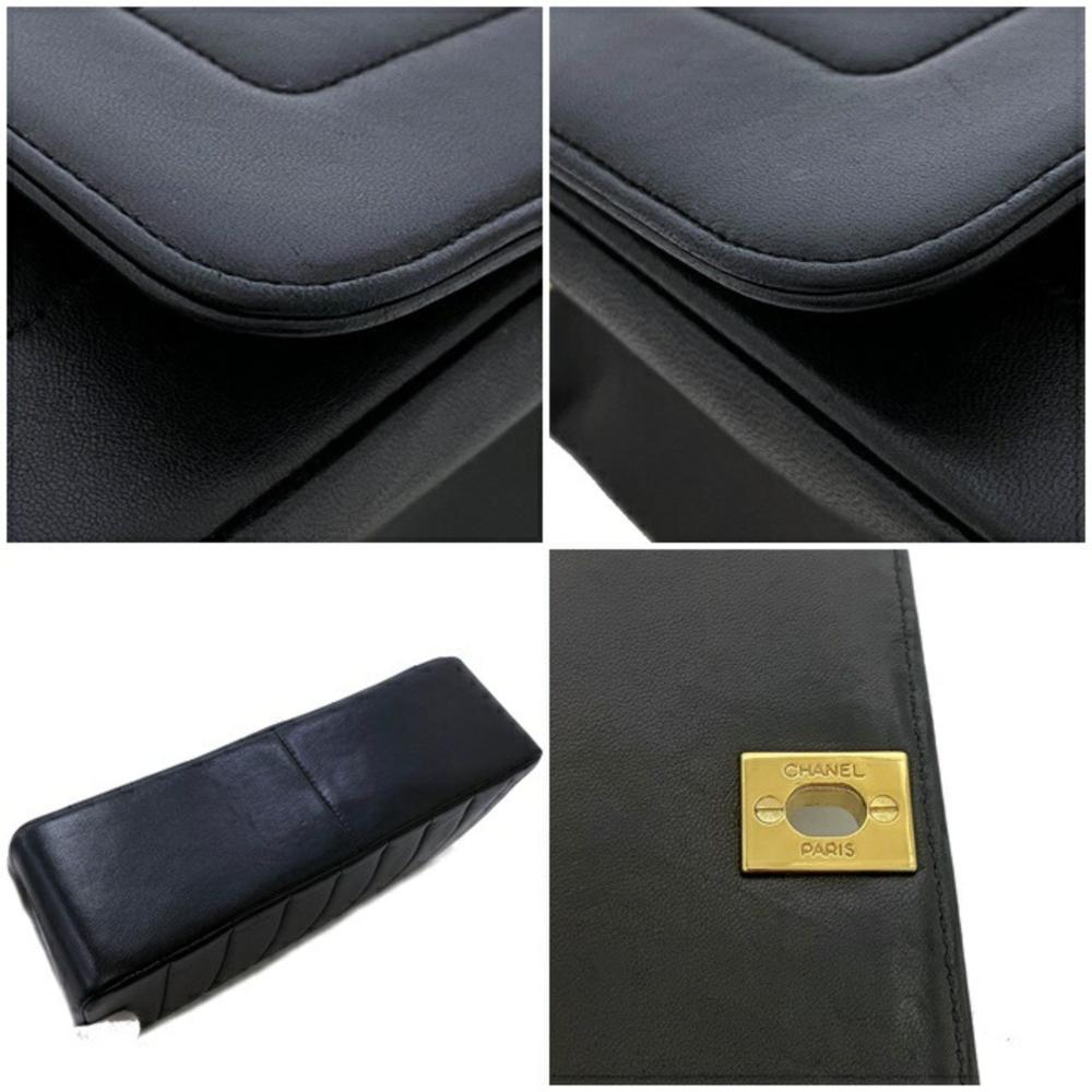 Black Fabric Chanel Flap Bag