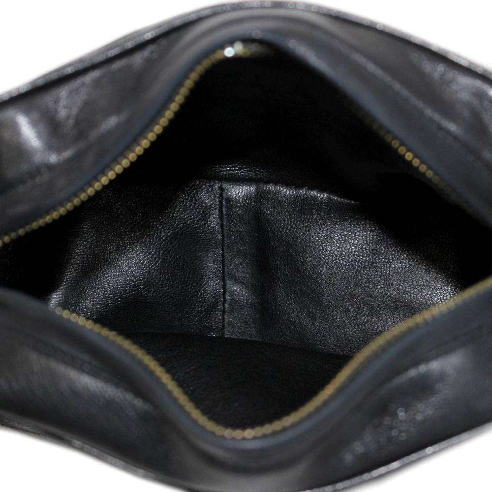 Black Fabric Chanel Shoulder Bag