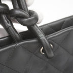 Black Fabric Chanel Shoulder Bag