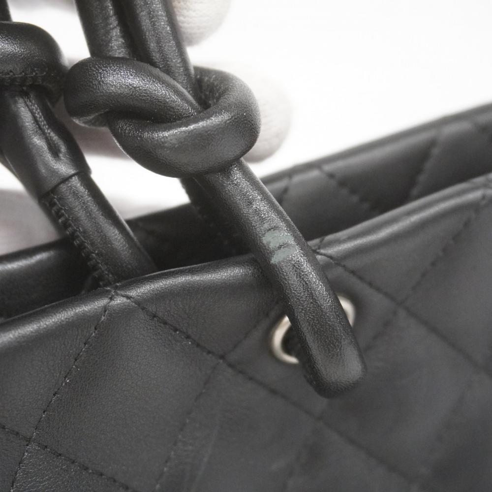Black Fabric Chanel Shoulder Bag