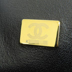 Black Fabric Chanel Shoulder Bag