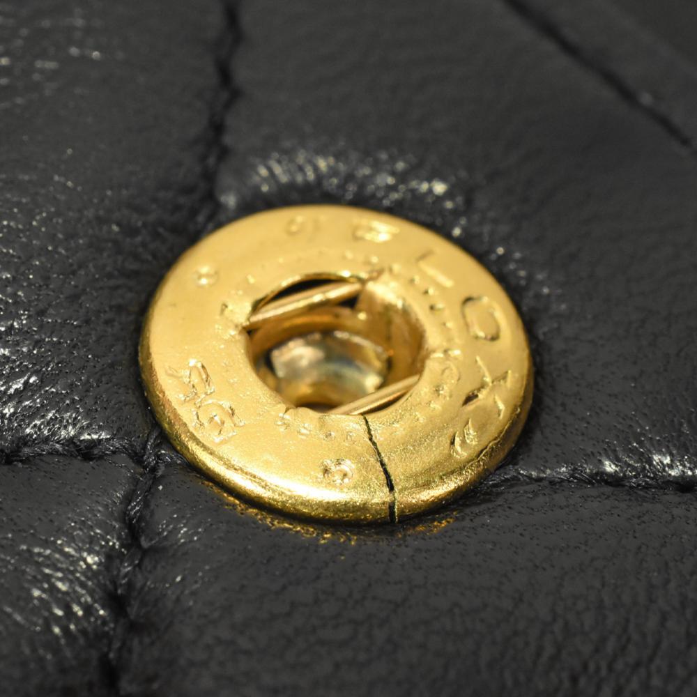 Black Fabric Chanel Flap Bag