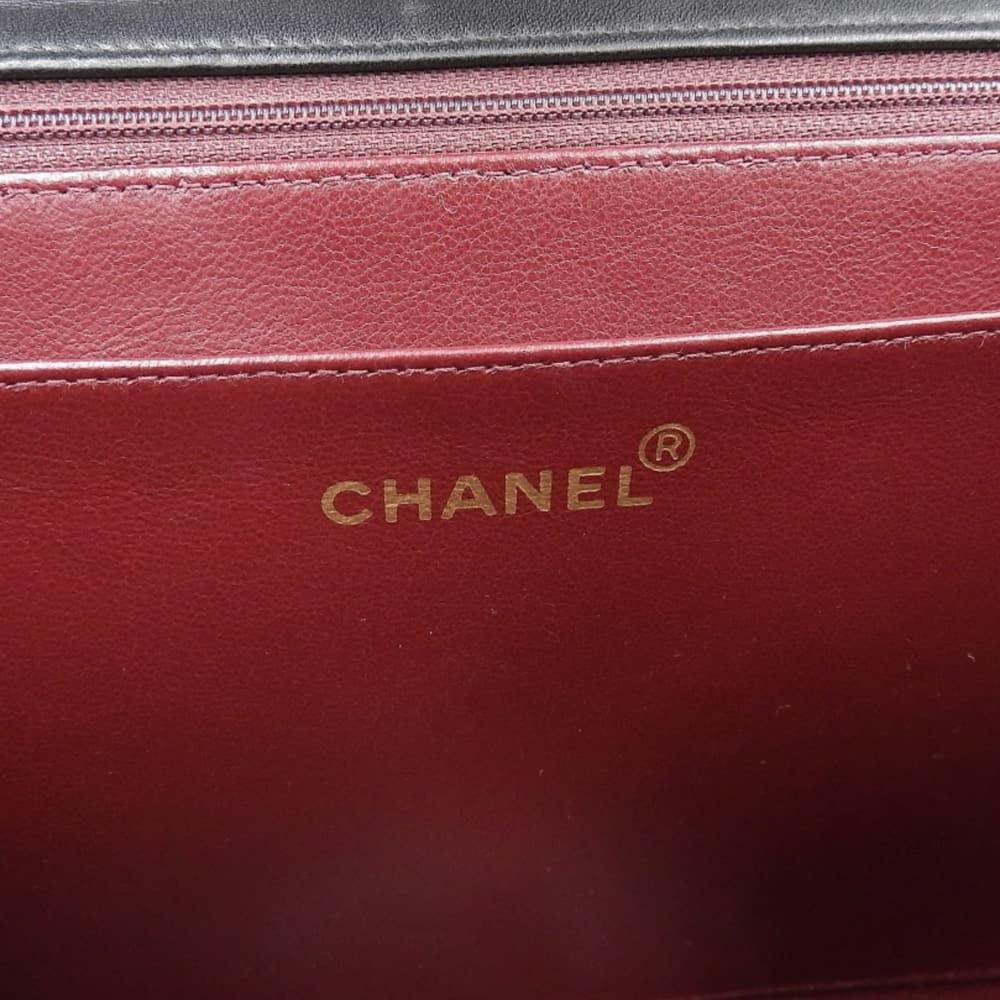 Black Fabric Chanel Shoulder Bag