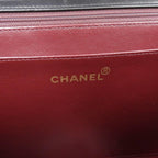 Black Fabric Chanel Shoulder Bag