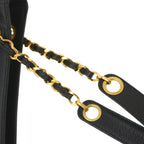 Black Fabric Chanel Shoulder Bag