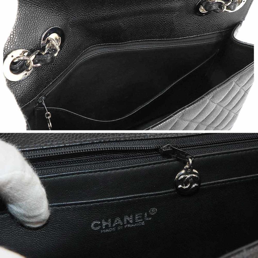 Black Fabric Chanel Shoulder Bag