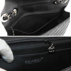 Black Fabric Chanel Shoulder Bag