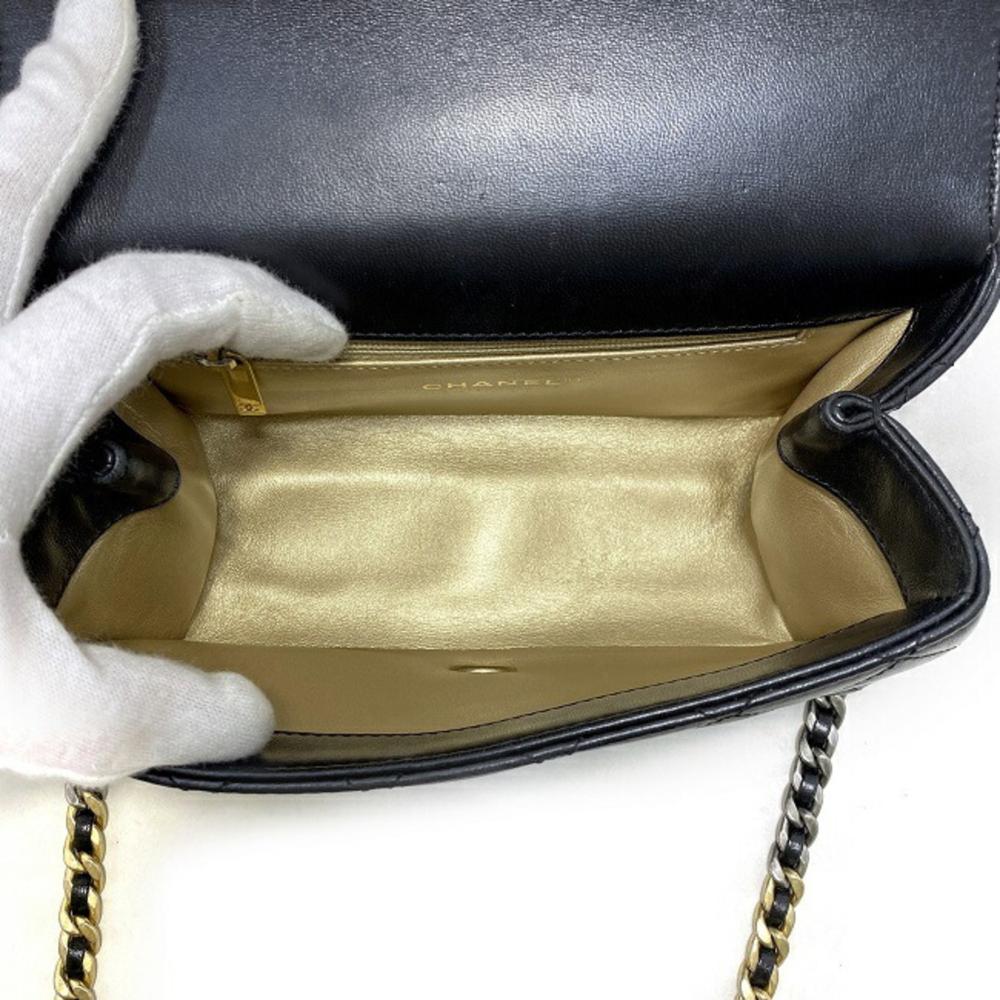 Black Fabric Chanel Shoulder Bag